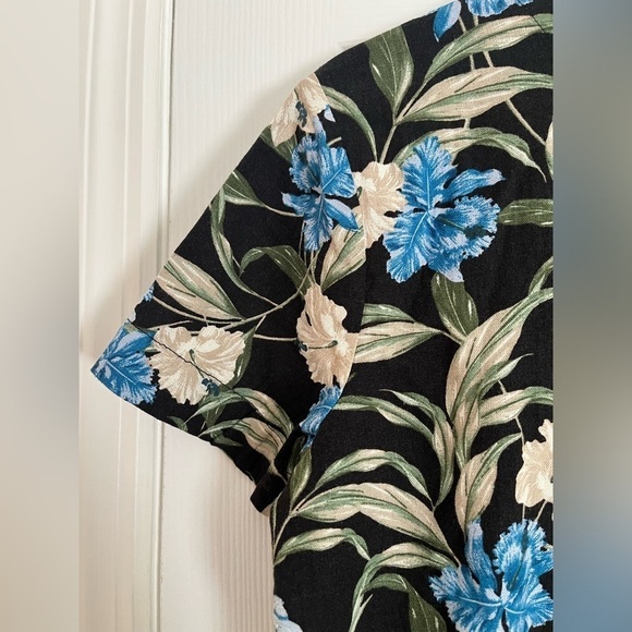 Kensie Jeans Floral Tropical Linen Shirt/Pant Set- Size XS - Picture 3 of 12